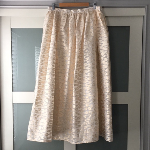 Anthropologie Pankaj & Nidhi Burnout Shimmer Maxi Skirt - Picture 5 of 14